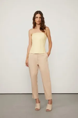 Animale Calça De Algodão Nude Com Recortes Nude Lace