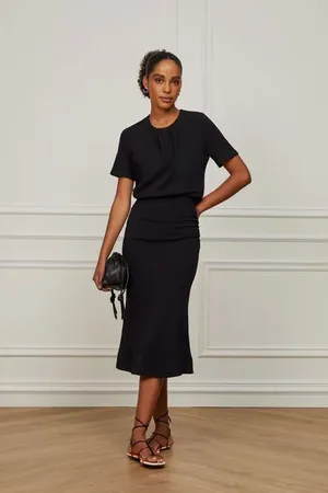 Animale Vestido De Malha Clássico Preto