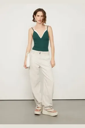 Animale Regata De Tricot Alça Com Detalhe No Busto Verde Encanto