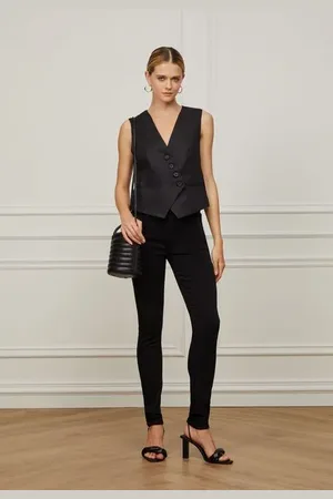 Animale Calça Jeans Skinny Basic High Long Black Jeans Black Escuro