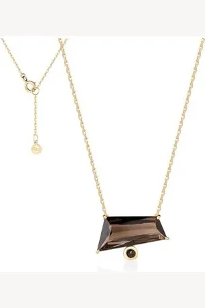 Animale Colar Times New Smoke Oa CQuartzo FumeEspinelio Negro