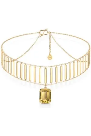 Animale Choker Lines Oa C Quartzo Oliva