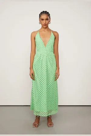 Animale Vestido De Laise Verde Sem Mangas Verde Summer