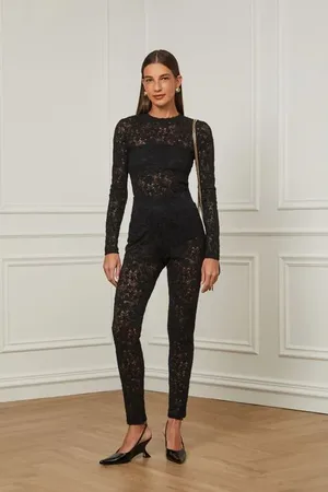 Animale Legging Renda Lanosa Basic Preto
