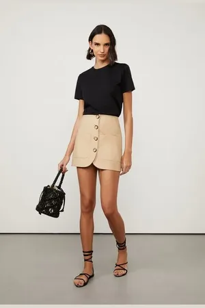 Animale Saia De Algodão Khaki Caqui