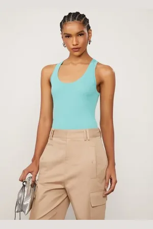 Animale Regata De Tricot Lurex Com Decote v Verde Exotique