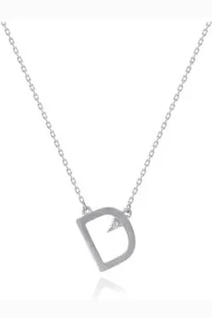 Animale Colar Lettera d Branco Com Diamante Ttlb