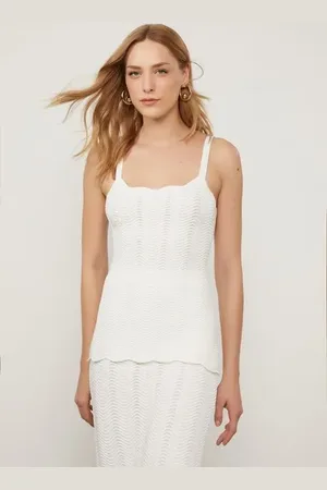 Animale Regata De Tricot Off Com Ondas Caneladas Off