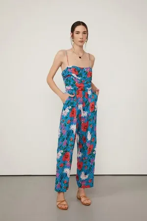 Animale Macacao Drapeado Floral Sketch Color Est Floral Sketch Color