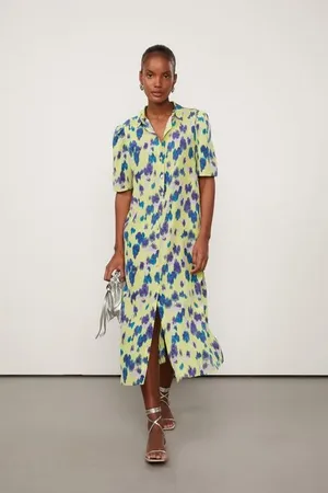 Animale Chemise Seda Floral Vagalume Lima Est Floral Vagalume Lima