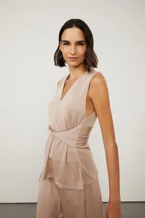 Animale Blusa De Malha Detalhe Torcido Nude Nude Cogumelo