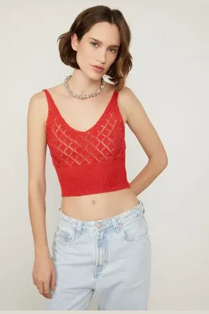 Animale Regata De Tricot Com Barra De Rib Verde Gage