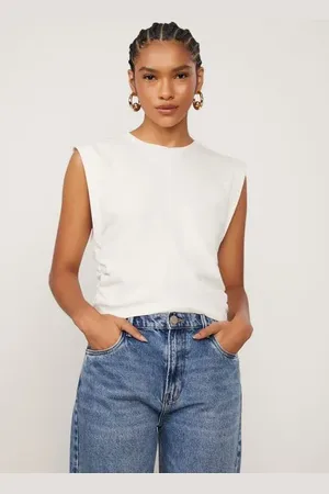 Animale Blusa De Malha Muscle Tee Com Detalhe Franzido Off