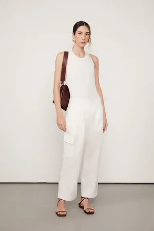 Animale Calça Cargo Linho Off Off