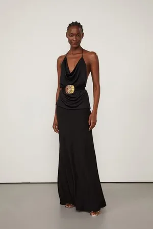 Animale Saia De Jersey Longa Preta Preto