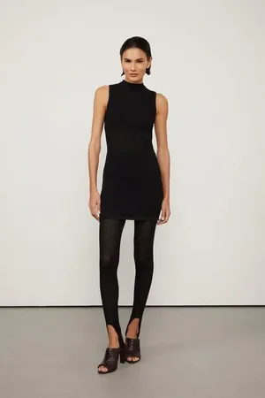 Animale Regata Alongada Tricot Geo Preto