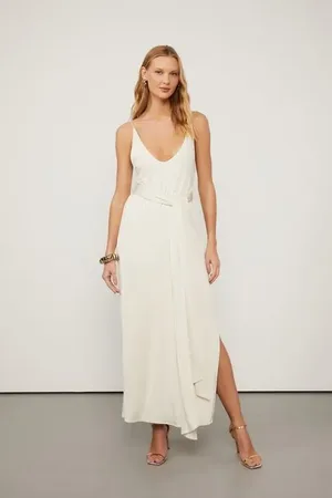 Animale Vestido Midi De Alcinha Off Off