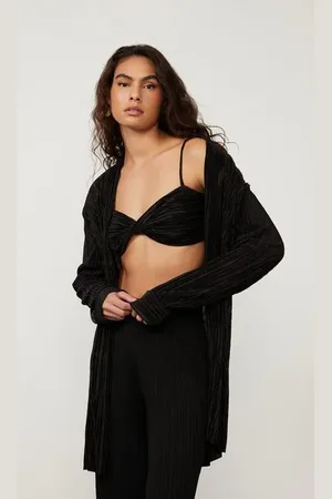 Animale Top Cropped Com Transpasse Preto