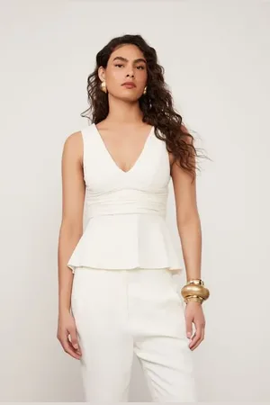 Animale Blusa De Malha Bandage Com Decote v Off
