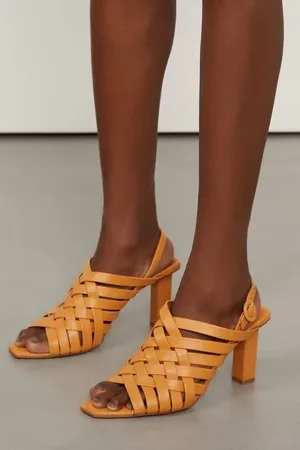 Animale Sandalia De Couro Grand Tresset Caramelo