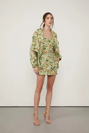 Animale Saia Cintura Alta Jacquard Est Floral Leve Color