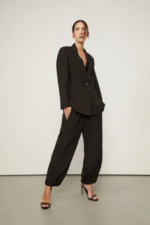 Animale Blazer De Crepe Preto Preto