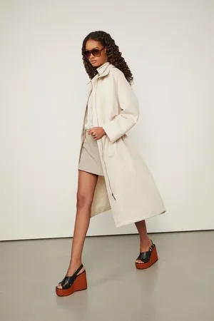 Animale Parka Longa Bege Cashmere