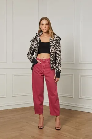 Animale Calça Nipper De Sarja Com Stoned Rosa Tinta
