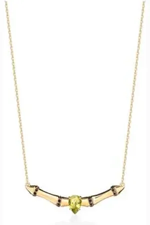 Animale Colar Bamboo Style Oa CPeridotoDiam Black