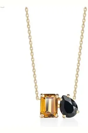 Animale Colar Simple Oa CQuartzo Whisky Negro