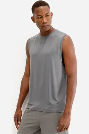 C&A Regata muscle masculina de viscose ultimate cinza