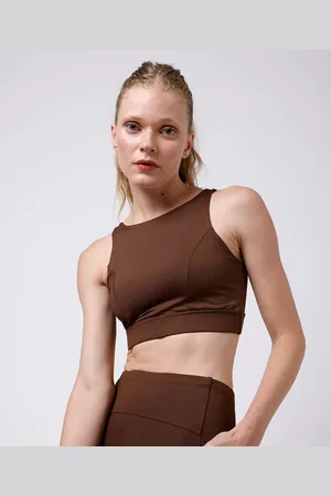 C&A Top esportivo feminino mindset sport marrom