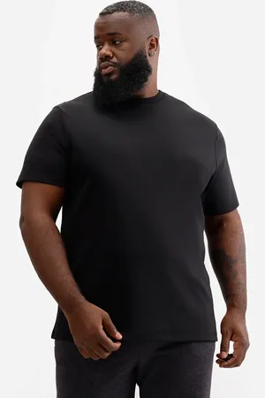 C&A Camiseta de algodão peruano plus size preta
