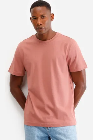 C&A Camiseta de algodão manga curta rosa