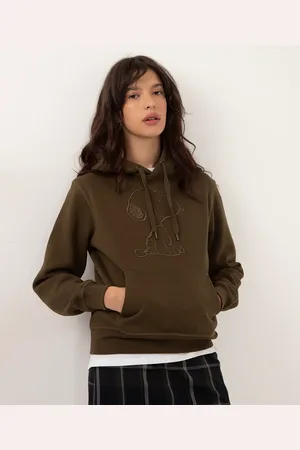 C&A Blusão de moletom bordado snoopy