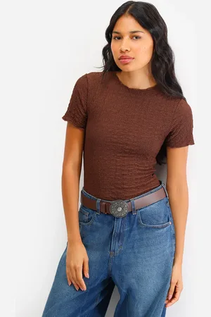 C&A Blusa manga curta texturizada