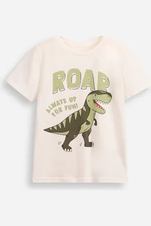 C&A Camiseta infantil dino roar manga curta verde
