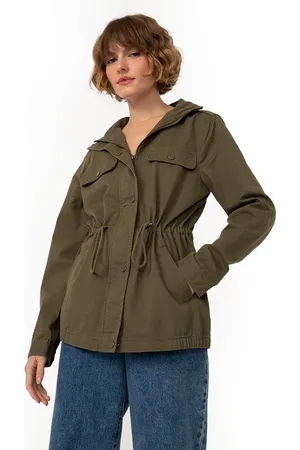 C&A Jaqueta parka de sarja com bolsos - militar