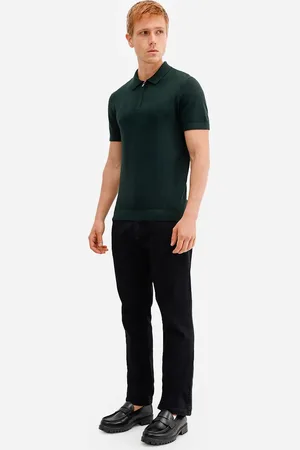 C&A Calça reta jeans masculina básica preta