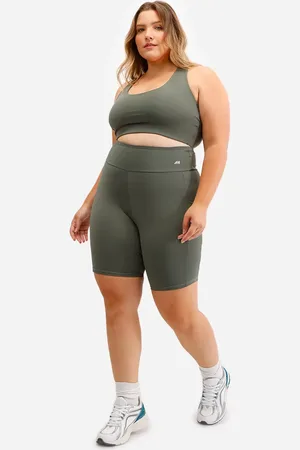 C&A Bermuda plus size com bolsos esportiva ace verde