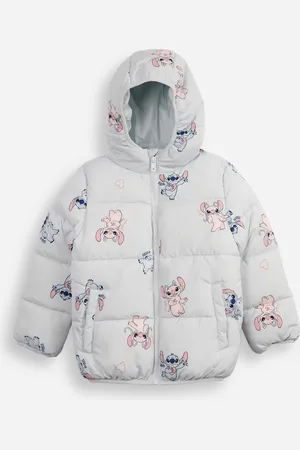 C&A Jaqueta puffer infantil angel e stitch azul