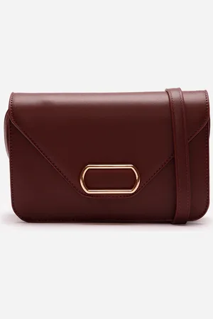 C&A Bolsa transversal estruturada vinho