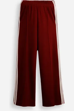 C&A Calça reta juvenil com listra vinho