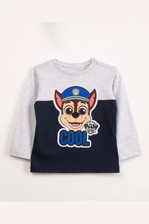 C&A Camiseta infantil manga longa cool patrulha canina marinho