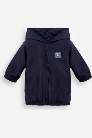 C&A Jaqueta corta vento infantil com capuz azul
