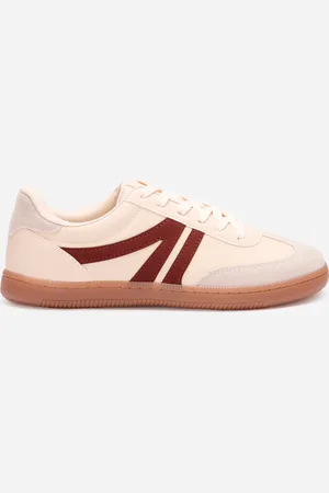 C&A Tênis casual com recortes bicolor ace bege