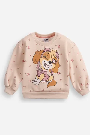 C&A Blusão de moletom infantil patrulha canina floral