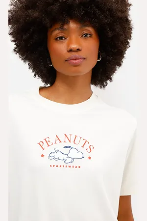 C&A Camiseta feminina de algodão peruano snoopy
