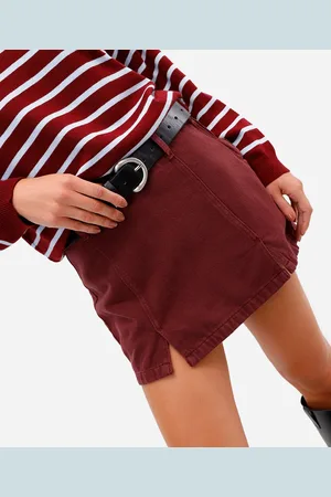 C&A Short saia feminino de sarja com fendas