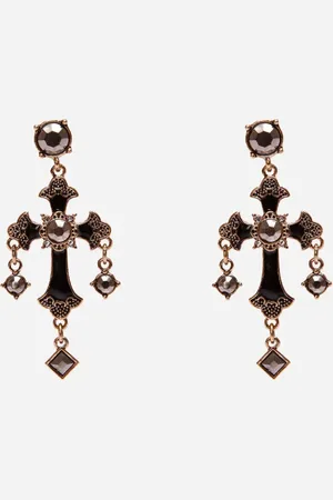 C&A Brinco de cruz mindset dourado